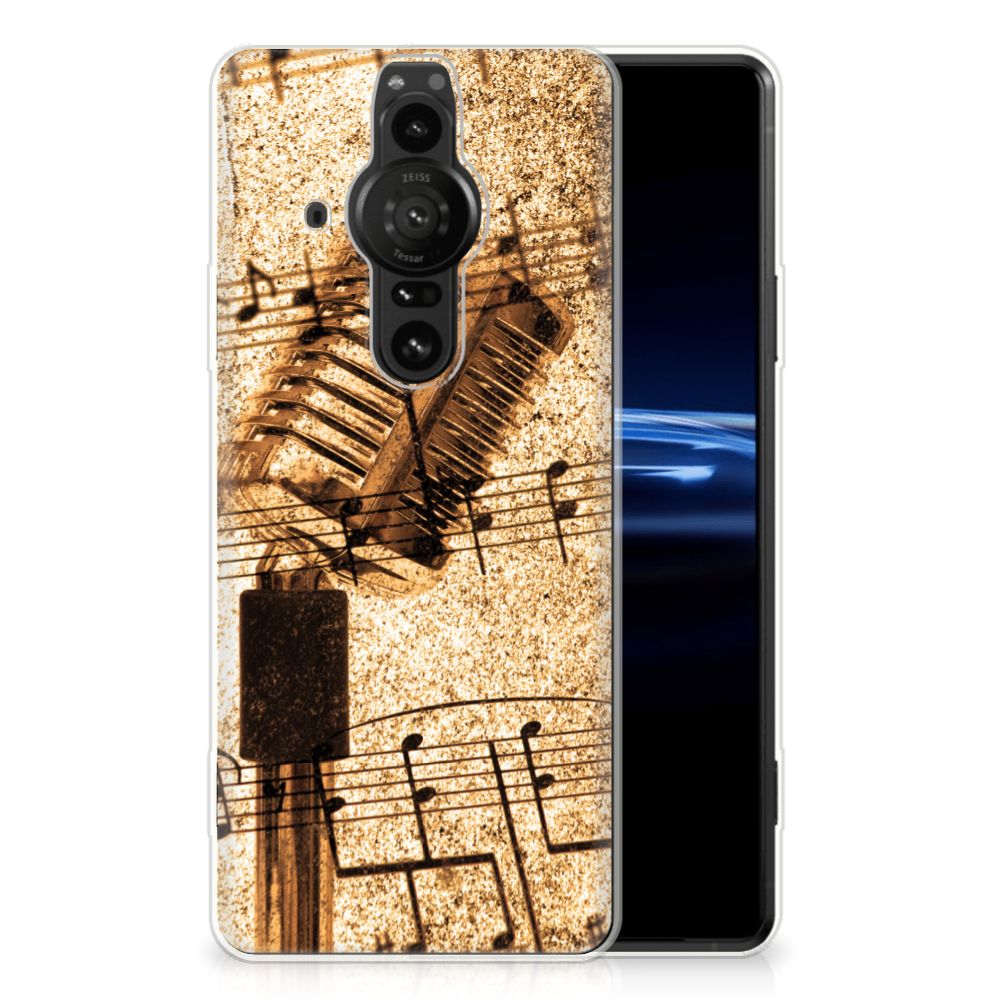 Sony Xperia Pro-I Siliconen Hoesje met foto Bladmuziek