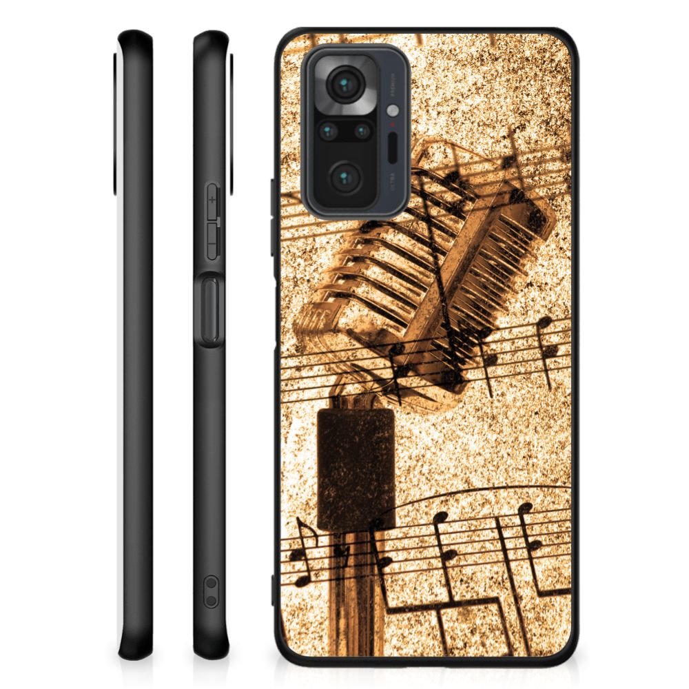 Xiaomi Redmi Note 10 Pro Silicone Back Case Bladmuziek