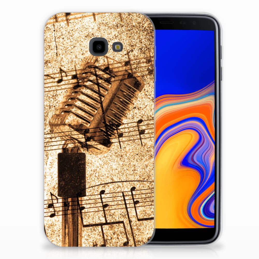 Samsung Galaxy J4 Plus (2018) Siliconen Hoesje met foto Bladmuziek