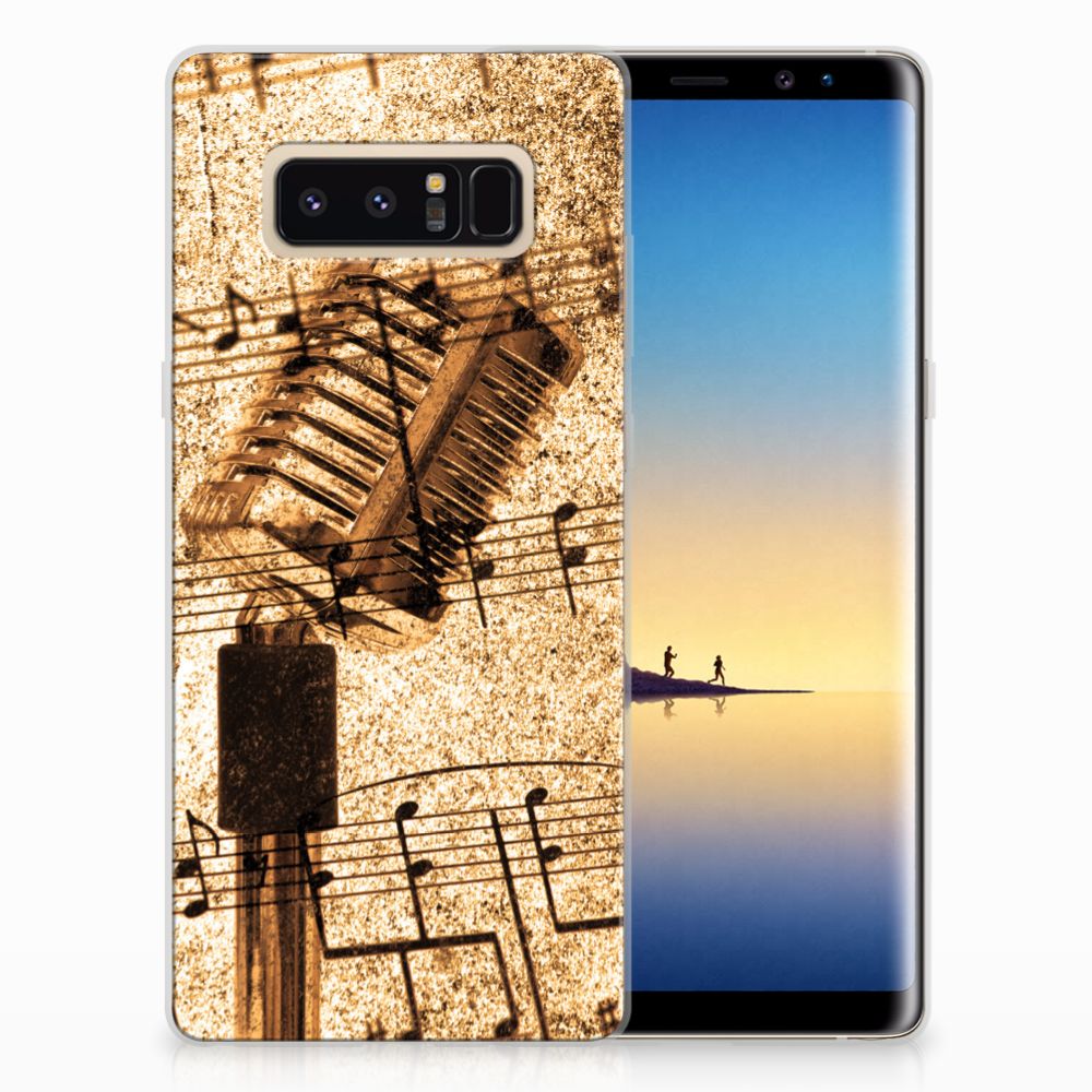 Samsung Galaxy Note 8 Siliconen Hoesje met foto Bladmuziek