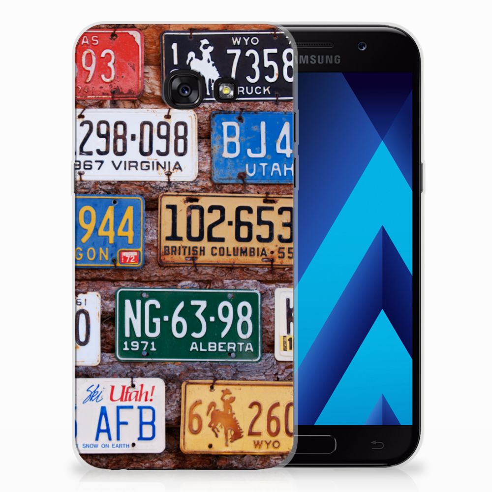 Samsung Galaxy A5 2017 Siliconen Hoesje met foto Kentekenplaten