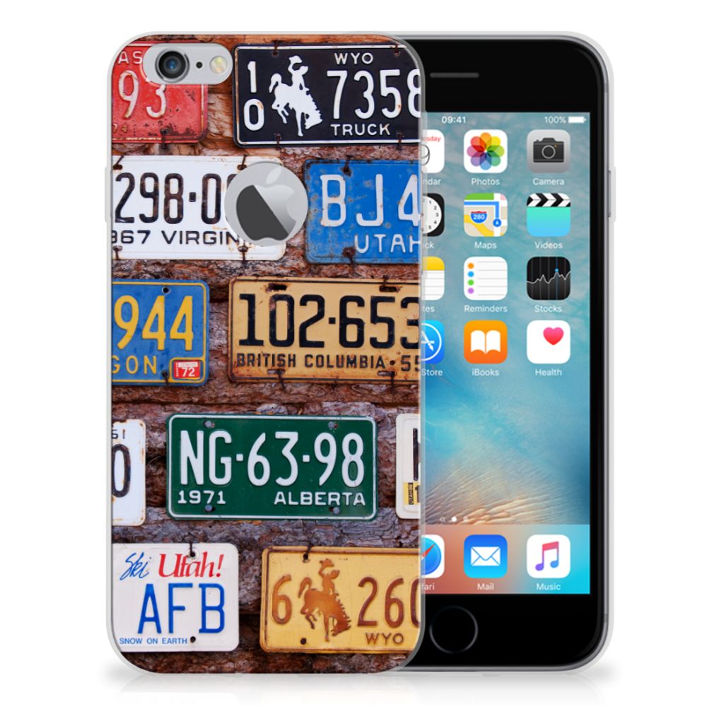 Apple iPhone 6 Plus | 6s Plus Siliconen Hoesje met foto Kentekenplaten