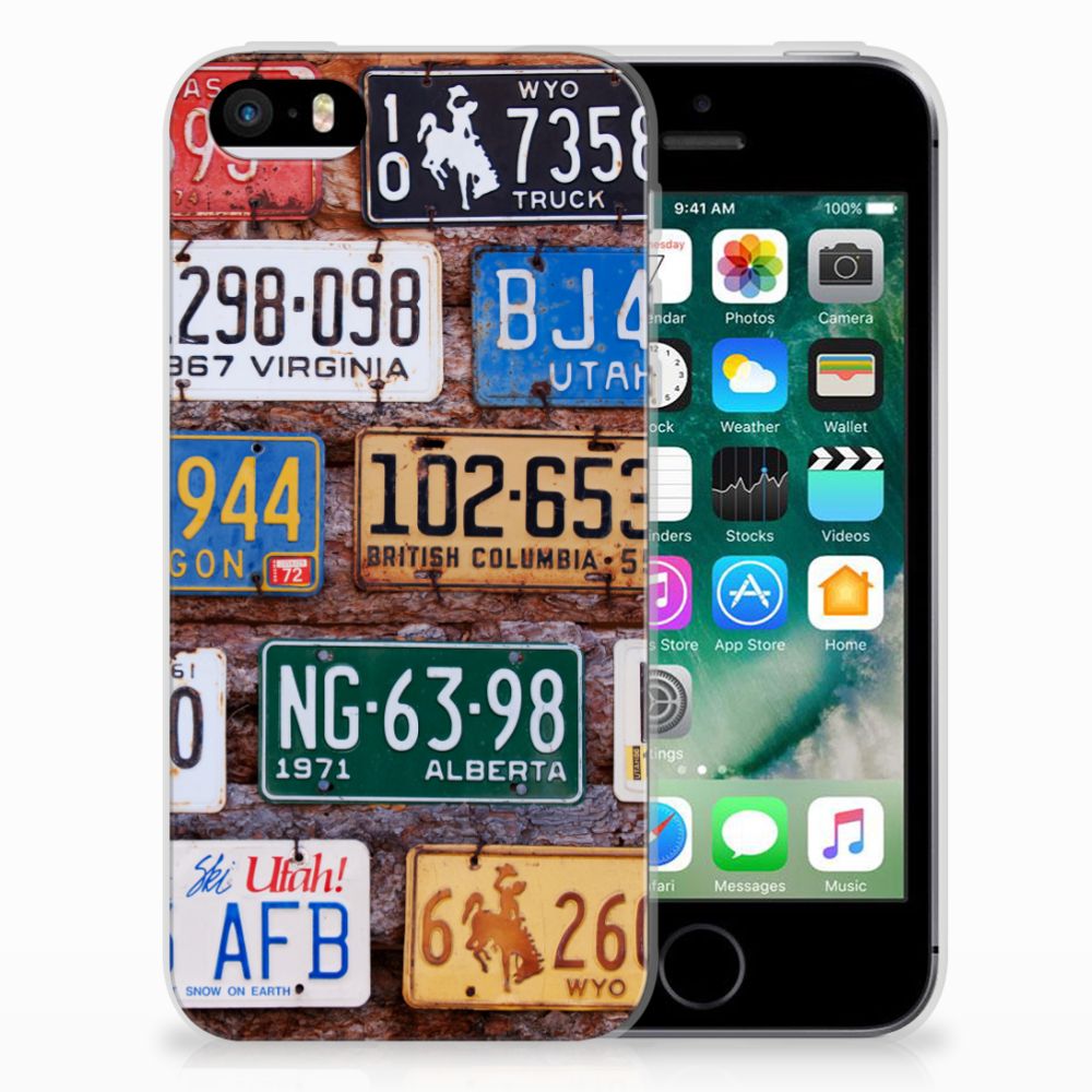 Apple iPhone SE | 5S Uniek TPU Hoesje Kentekenplaten