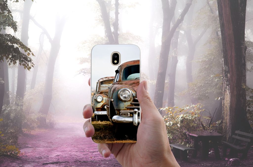 Samsung Galaxy J5 2017 Siliconen Hoesje met foto Vintage Auto