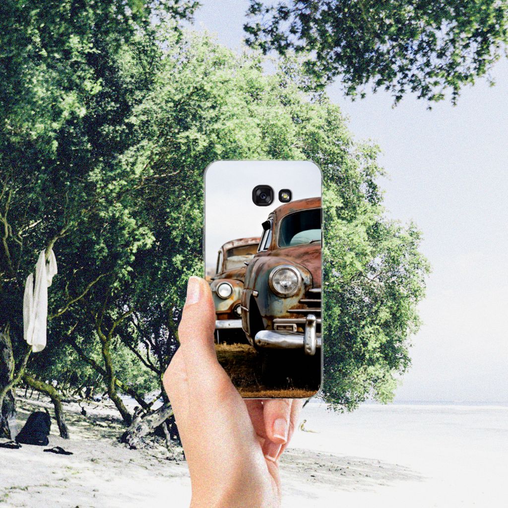 Samsung Galaxy A5 2017 Siliconen Hoesje met foto Vintage Auto