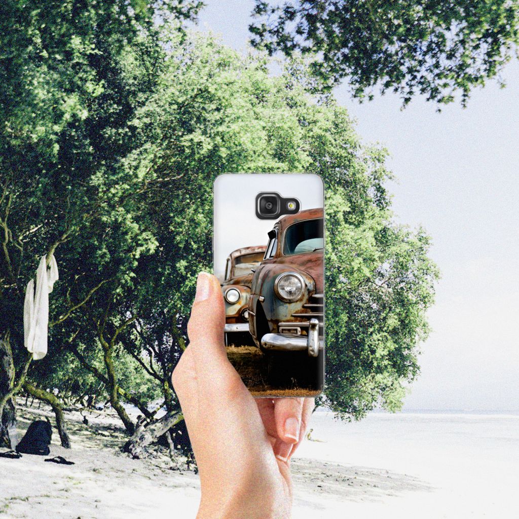 Samsung Galaxy A3 2016 Siliconen Hoesje met foto Vintage Auto