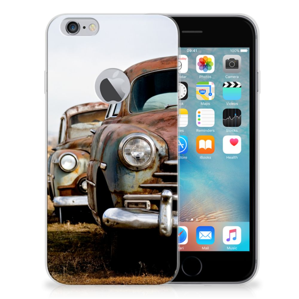 Apple iPhone 6 Plus | 6s Plus Uniek TPU Hoesje Vintage Auto