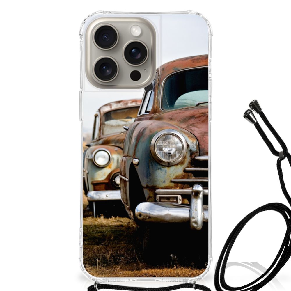 iPhone 15 Pro Max Anti-shock Hoesje met foto Vintage Auto