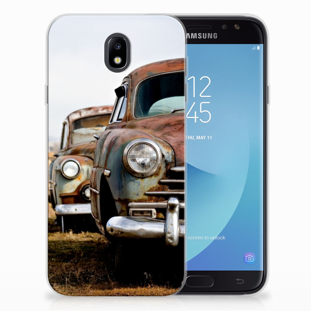 Samsung Galaxy J7 2017 | J7 Pro Siliconen Hoesje met foto Vintage Auto