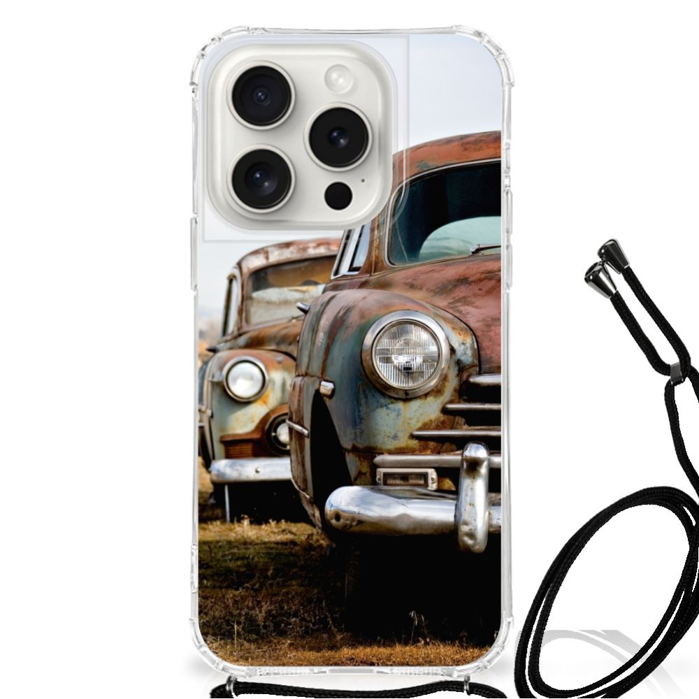 iPhone 15 Pro Anti-shock Hoesje met foto Vintage Auto