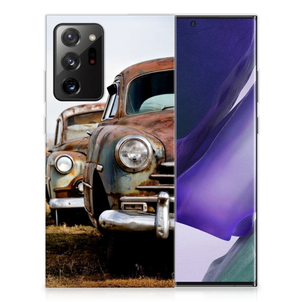 Samsung Galaxy Note20 Ultra Siliconen Hoesje met foto Vintage Auto
