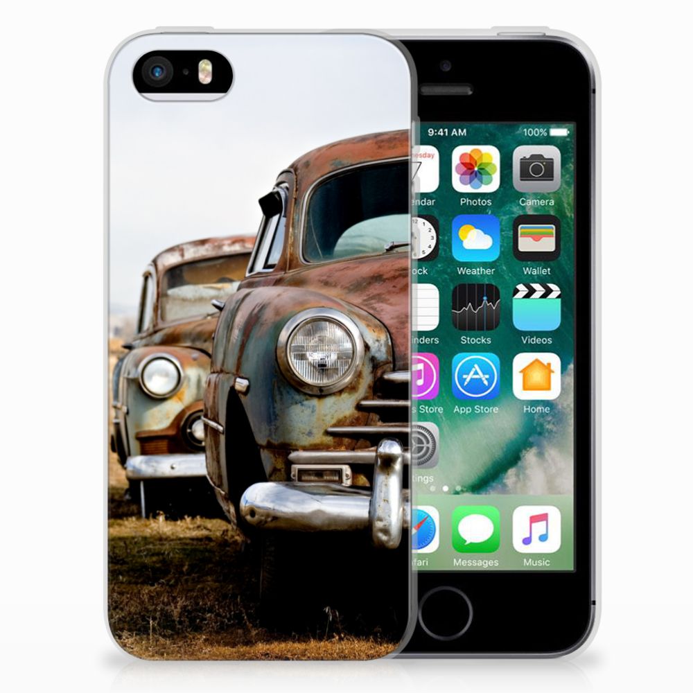 Apple iPhone SE | 5S Uniek TPU Hoesje Vintage Auto