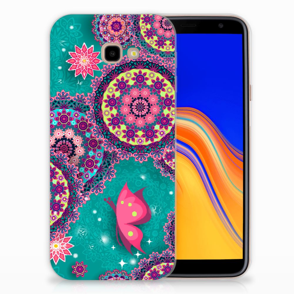 Samsung Galaxy J4 Plus (2018) Hoesje maken Cirkels en Vlinders