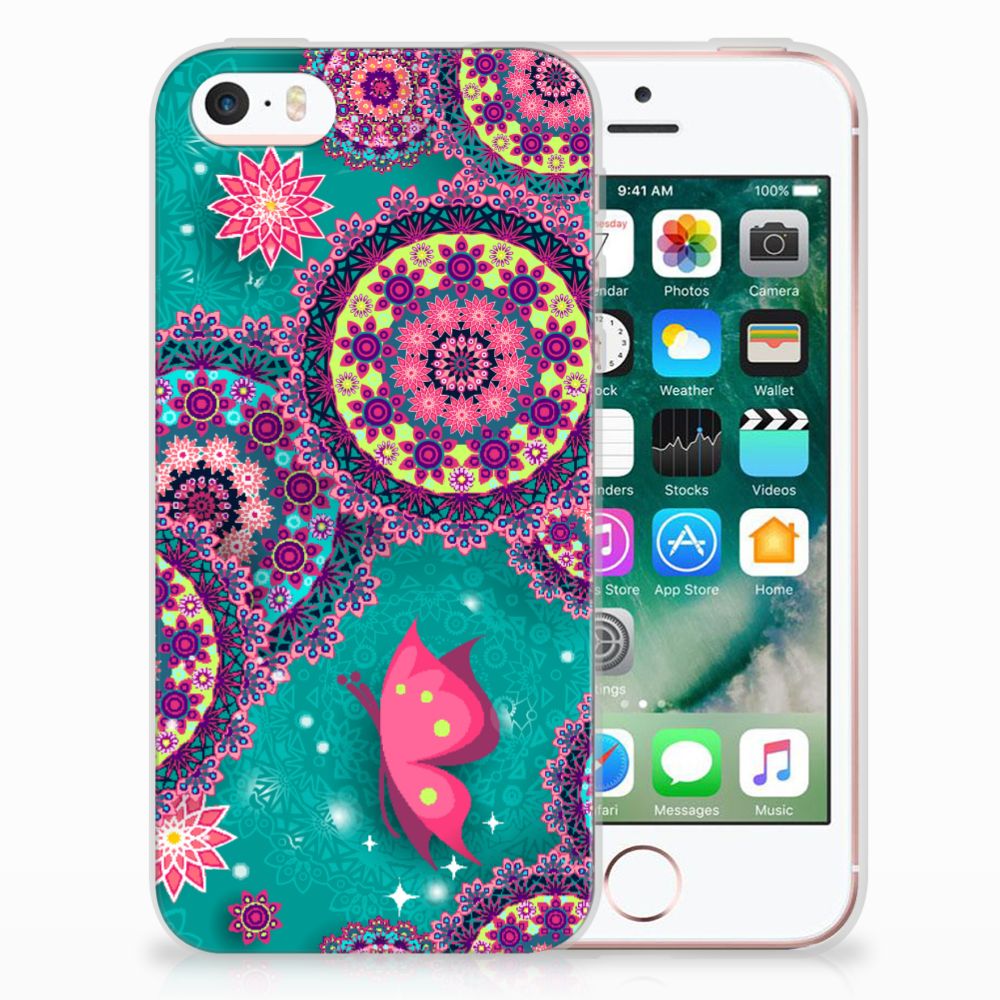 Apple iPhone SE | 5S Hoesje maken Cirkels en Vlinders