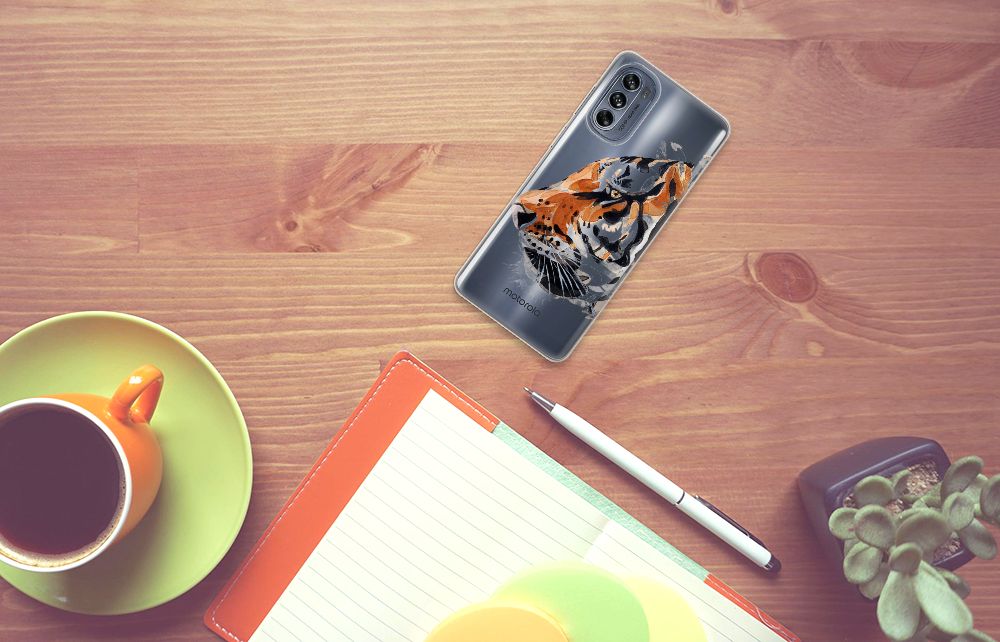 Hoesje maken Motorola Moto G62 5G Watercolor Tiger