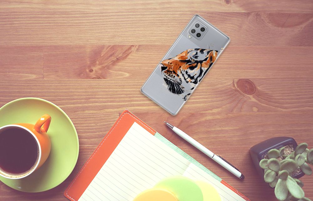 Hoesje maken Samsung Galaxy A42 Watercolor Tiger