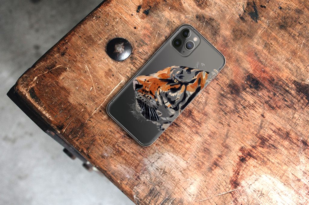 Hoesje maken Apple iPhone 11 Pro Watercolor Tiger