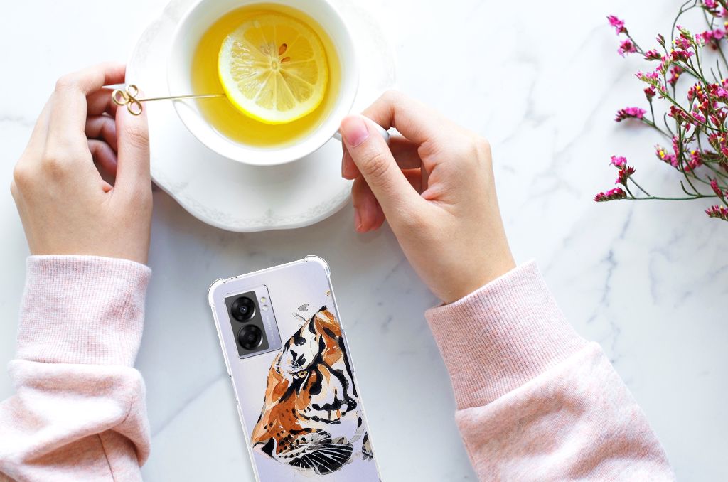 Back Cover OPPO A77 5G | A57 5G Watercolor Tiger