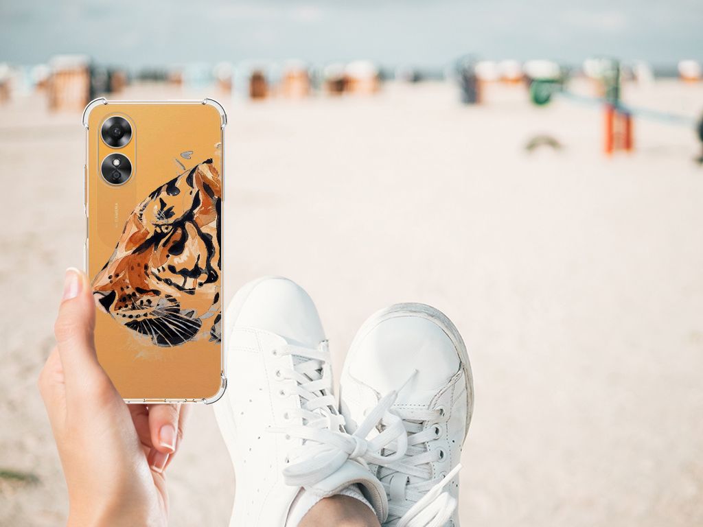 Back Cover OPPO A17 Watercolor Tiger