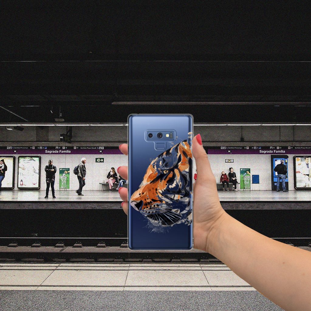 Hoesje maken Samsung Galaxy Note 9 Watercolor Tiger