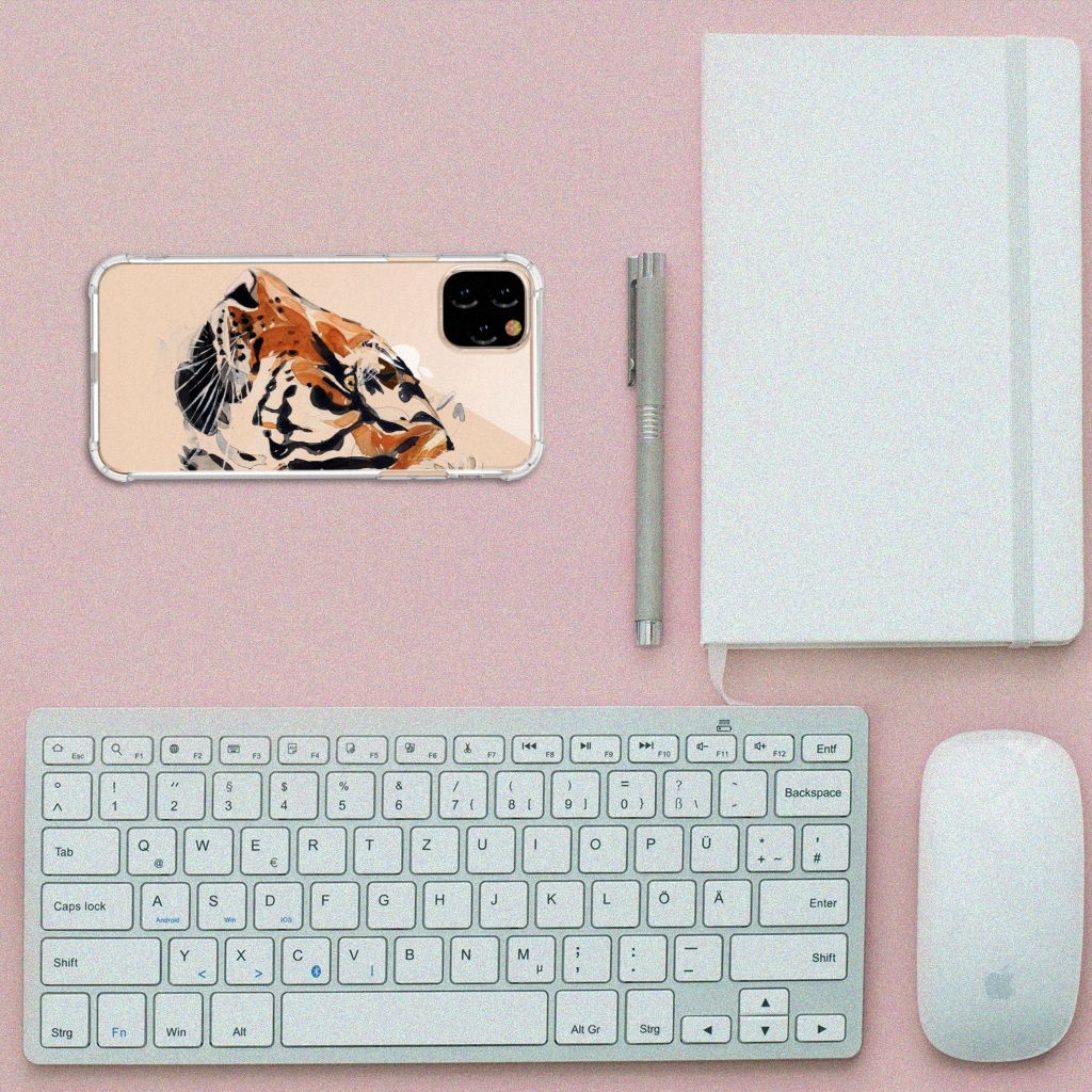 Back Cover Apple iPhone 11 Pro Max Watercolor Tiger