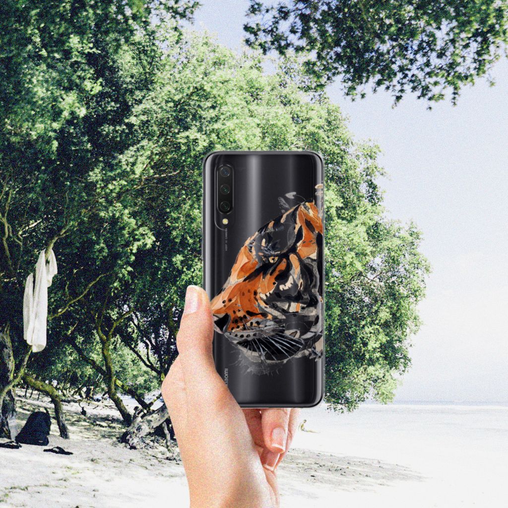 Hoesje maken Xiaomi Mi 9 Lite Watercolor Tiger