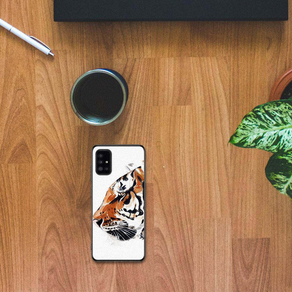 Case Samsung Galaxy A51 Watercolor Tiger