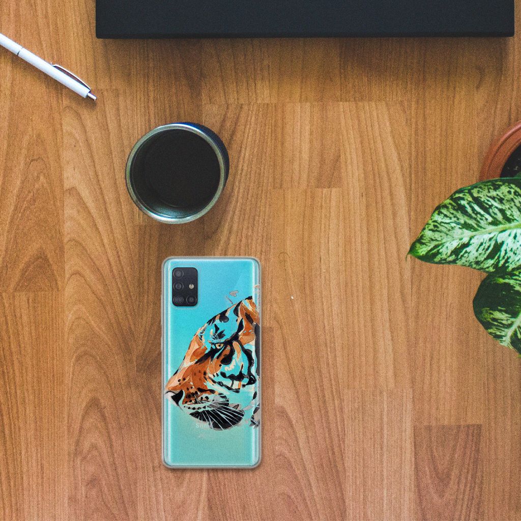 Hoesje maken Samsung Galaxy A51 Watercolor Tiger