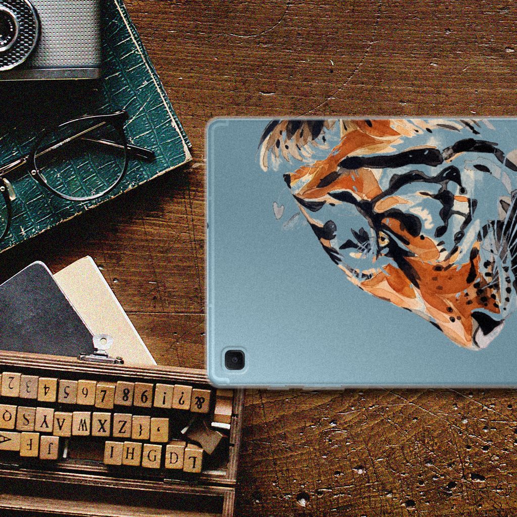 Tablethoes Samsung Galaxy Tab S6 Lite | S6 Lite (2022) Watercolor Tiger