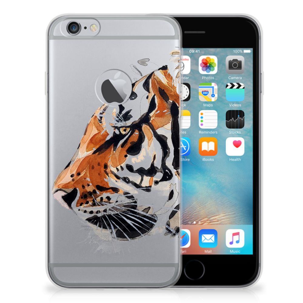 Apple iPhone 6 Plus | 6s Plus Uniek TPU Hoesje Watercolor Tiger