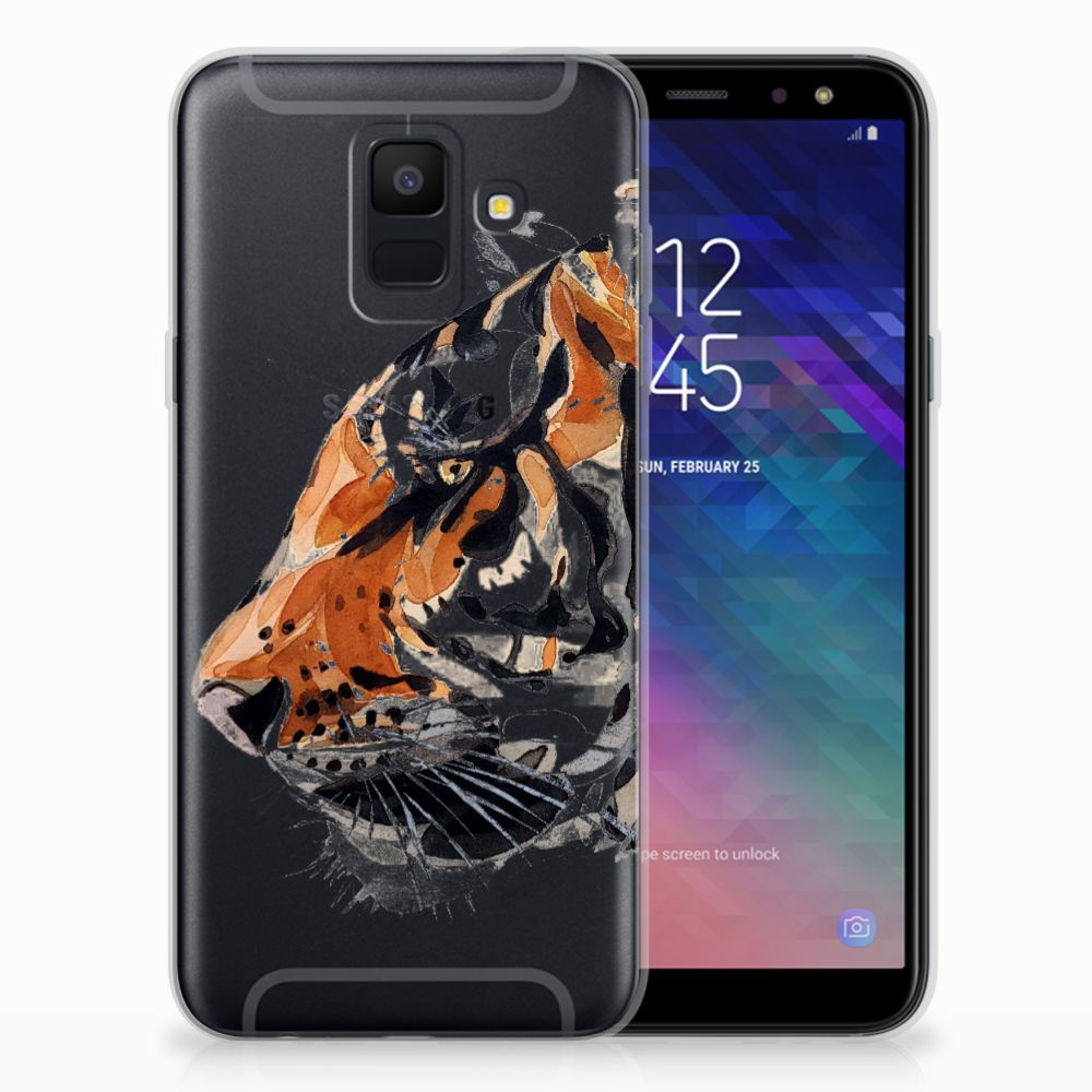 Hoesje maken Samsung Galaxy A6 (2018) Watercolor Tiger