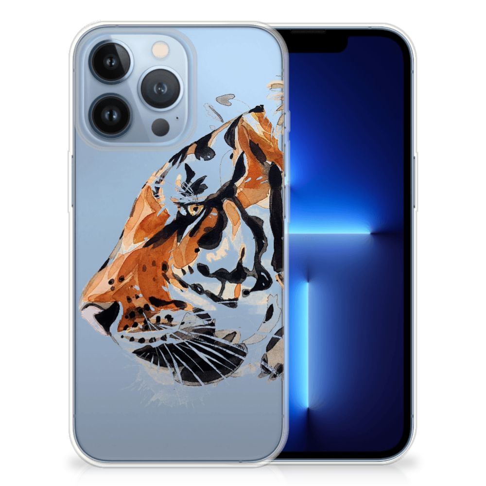 Hoesje maken Apple iPhone 13 Pro Watercolor Tiger