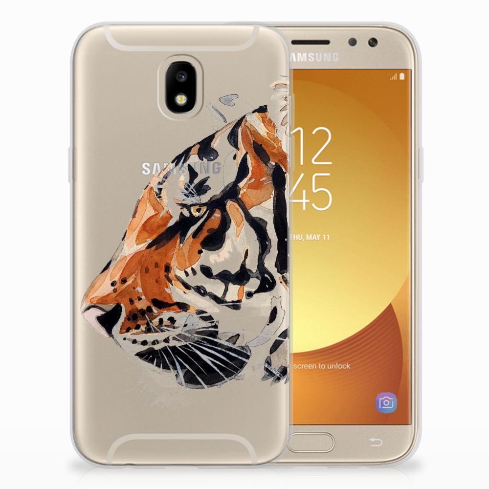 Samsung Galaxy J5 2017 Uniek TPU Hoesje Watercolor Tiger