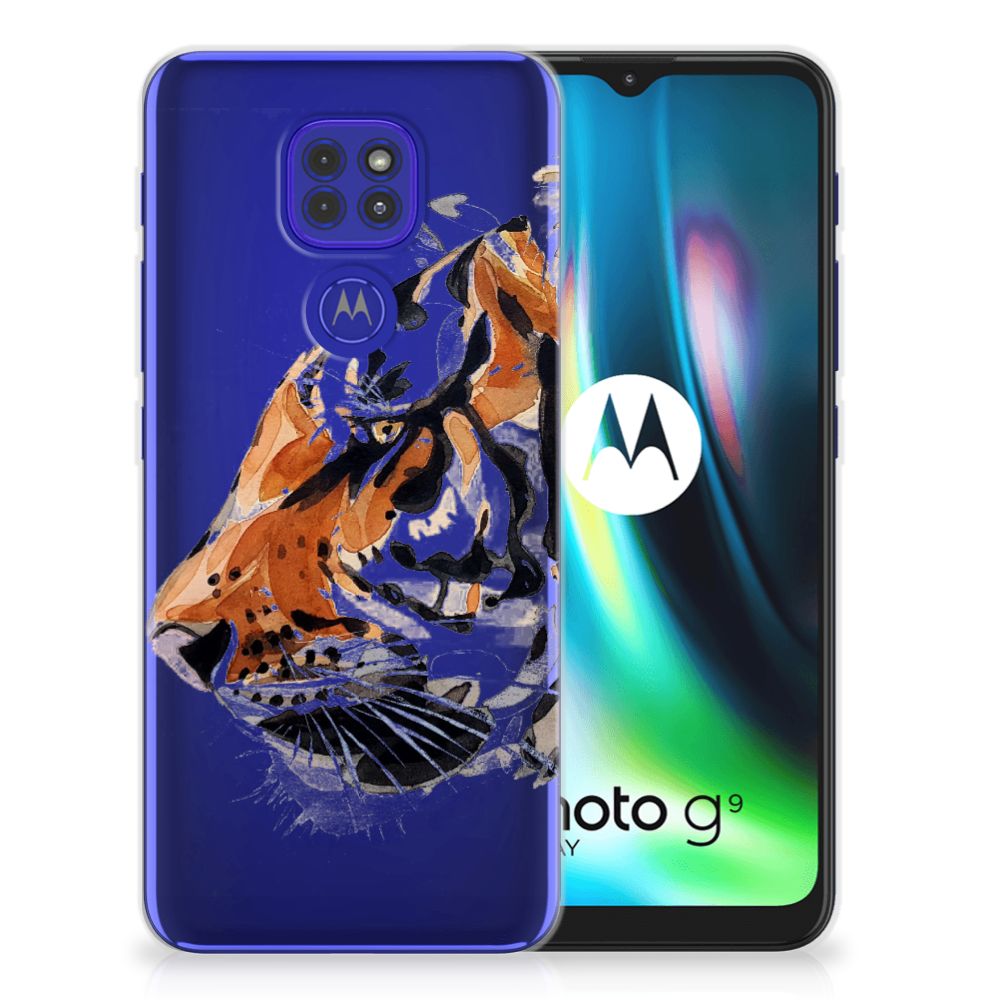 Hoesje maken Motorola Moto G9 Play | E7 Plus Watercolor Tiger