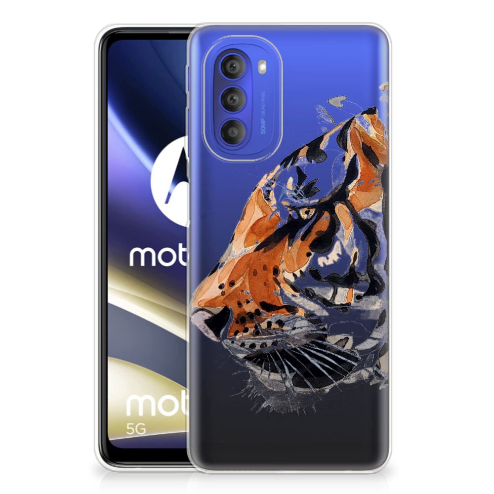 Hoesje maken Motorola Moto G51 5G Watercolor Tiger