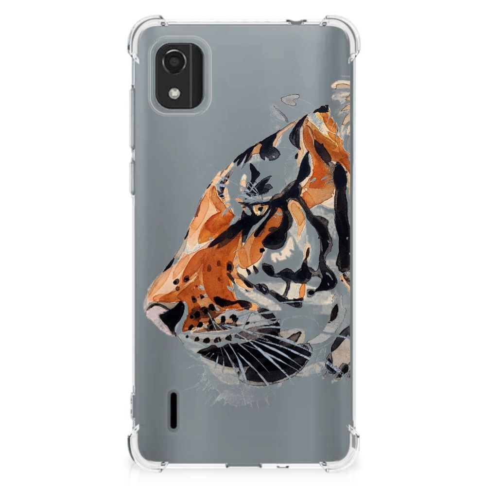 Back Cover Nokia C2 2nd Edition Watercolor Tiger