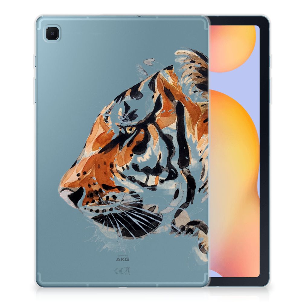 Tablethoes Samsung Galaxy Tab S6 Lite Watercolor Tiger