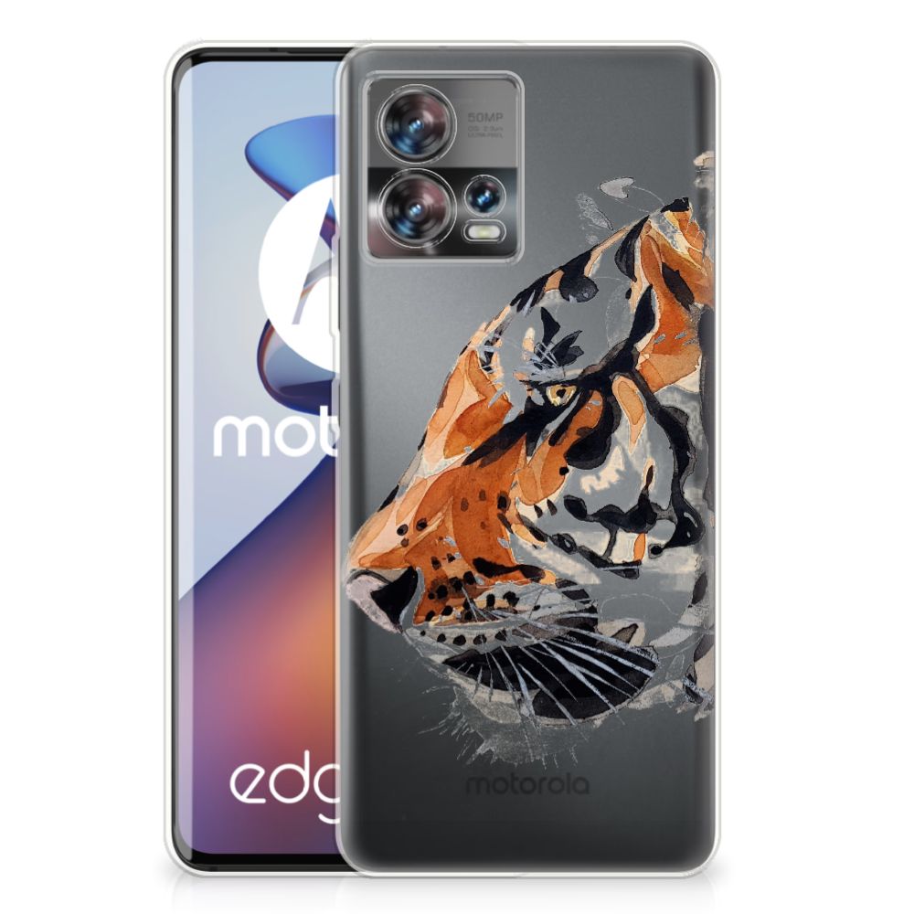 Hoesje maken Motorola Edge 30 Fusion Watercolor Tiger
