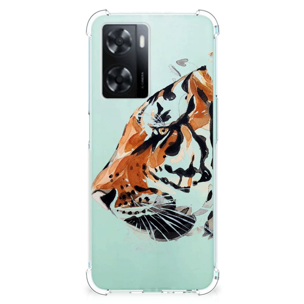 Back Cover OPPO A57 | A57s | A77 4G Watercolor Tiger