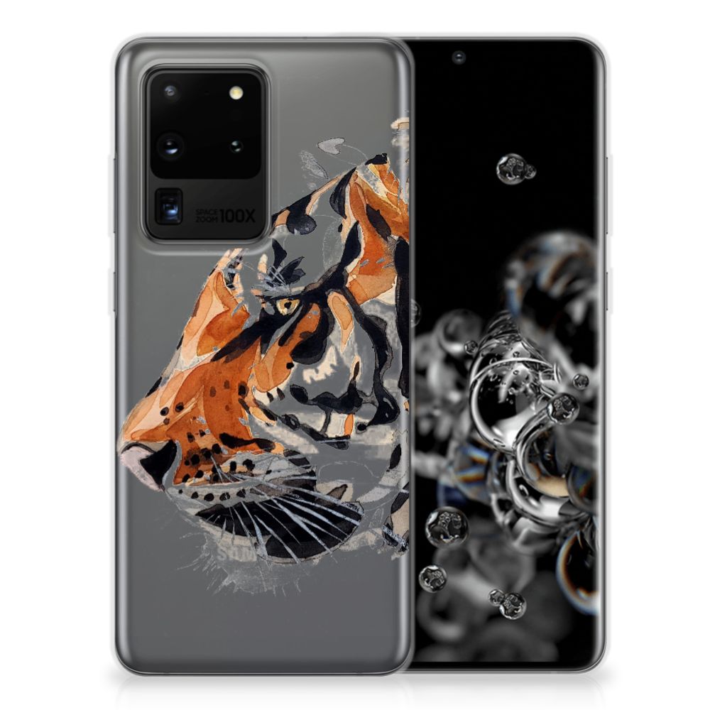 Hoesje maken Samsung Galaxy S20 Ultra Watercolor Tiger