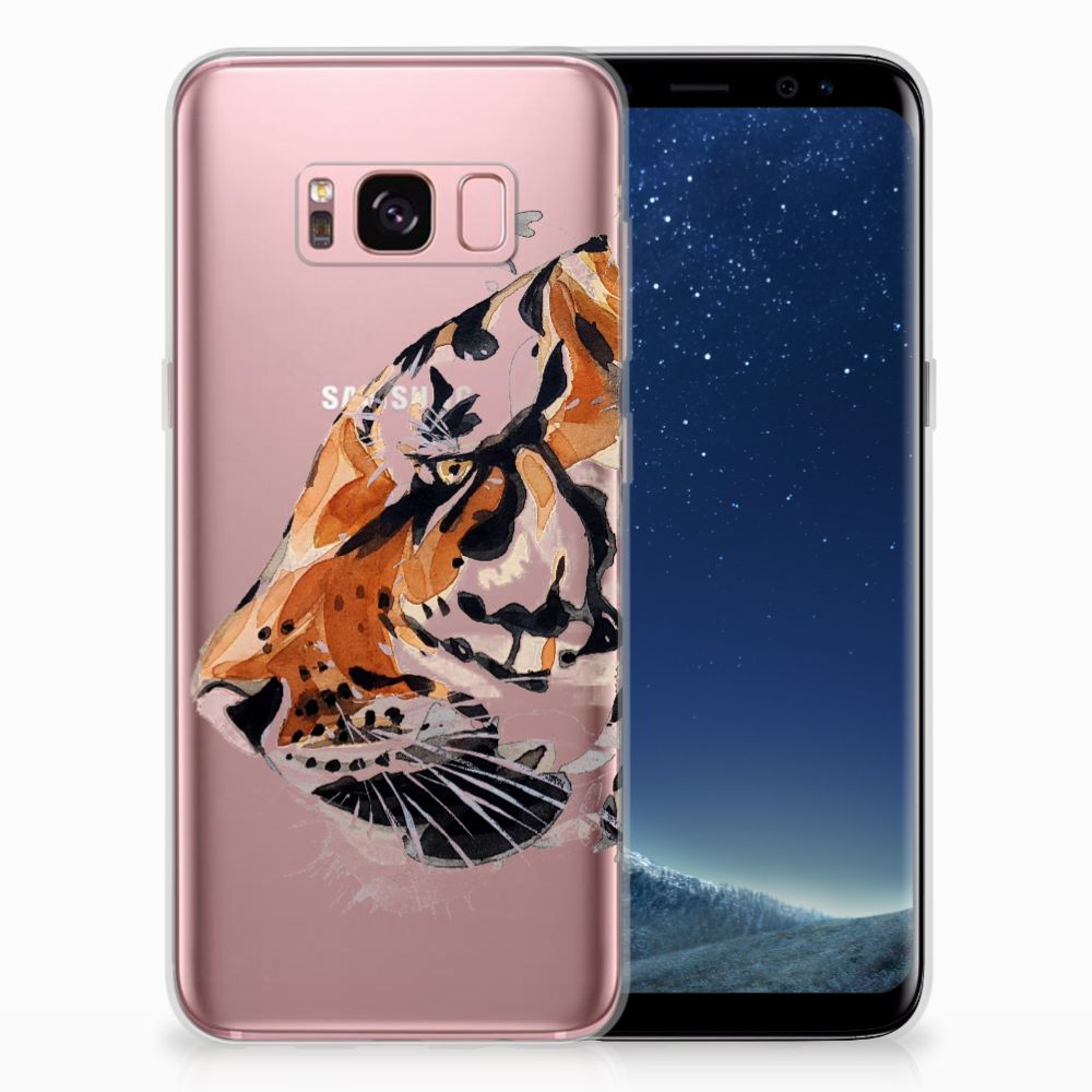 Hoesje maken Samsung Galaxy S8 Watercolor Tiger