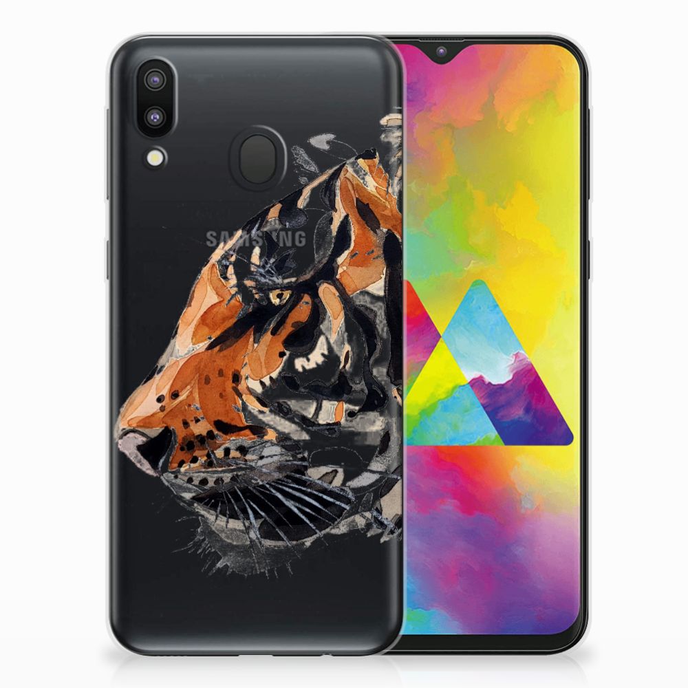 Hoesje maken Samsung Galaxy M20 (Power) Watercolor Tiger