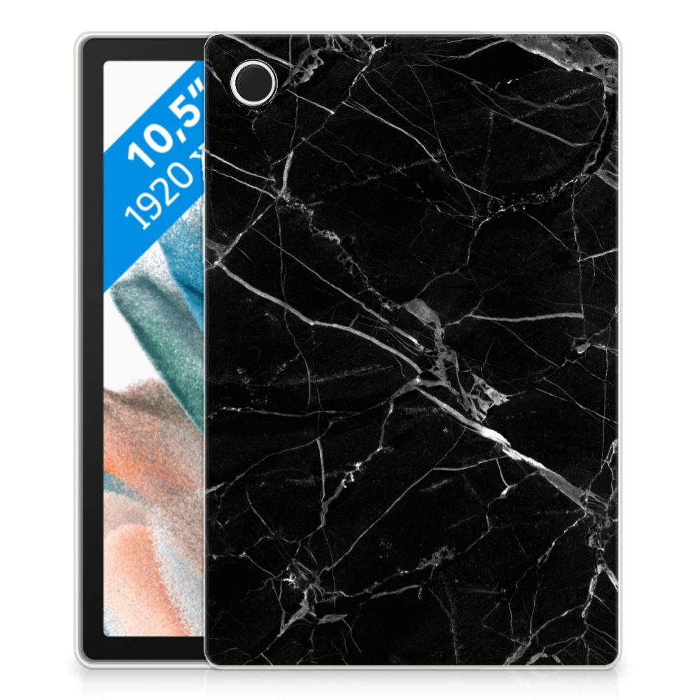 Samsung Galaxy Tab A8 2021/2022 Tablet Back Cover Marmer Zwart - Origineel Cadeau Vader