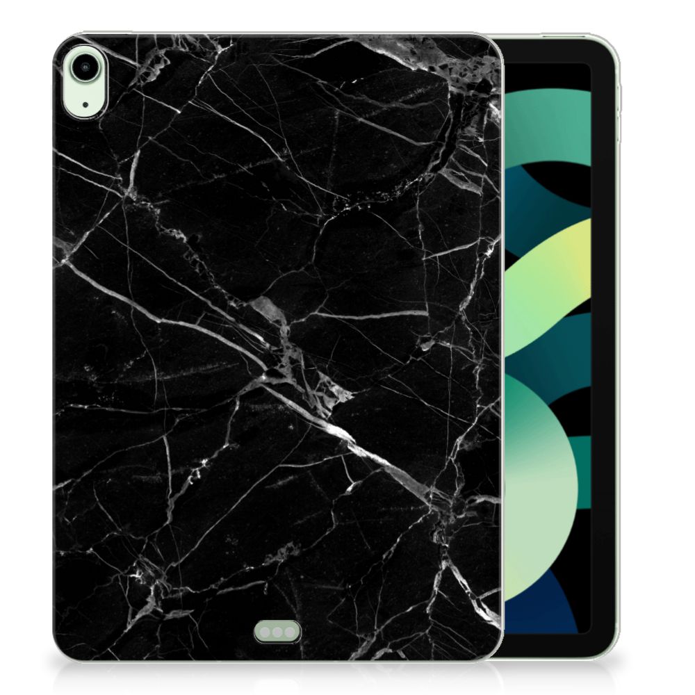 iPad Air (2020-2022) 10.9 inch Tablet Back Cover Marmer Zwart Origineel Cadeau Vader