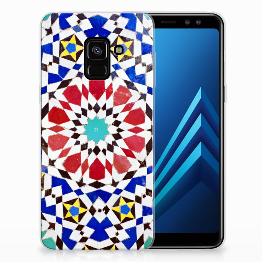 Samsung Galaxy A8 (2018) TPU Siliconen Hoesje Mozaïek 