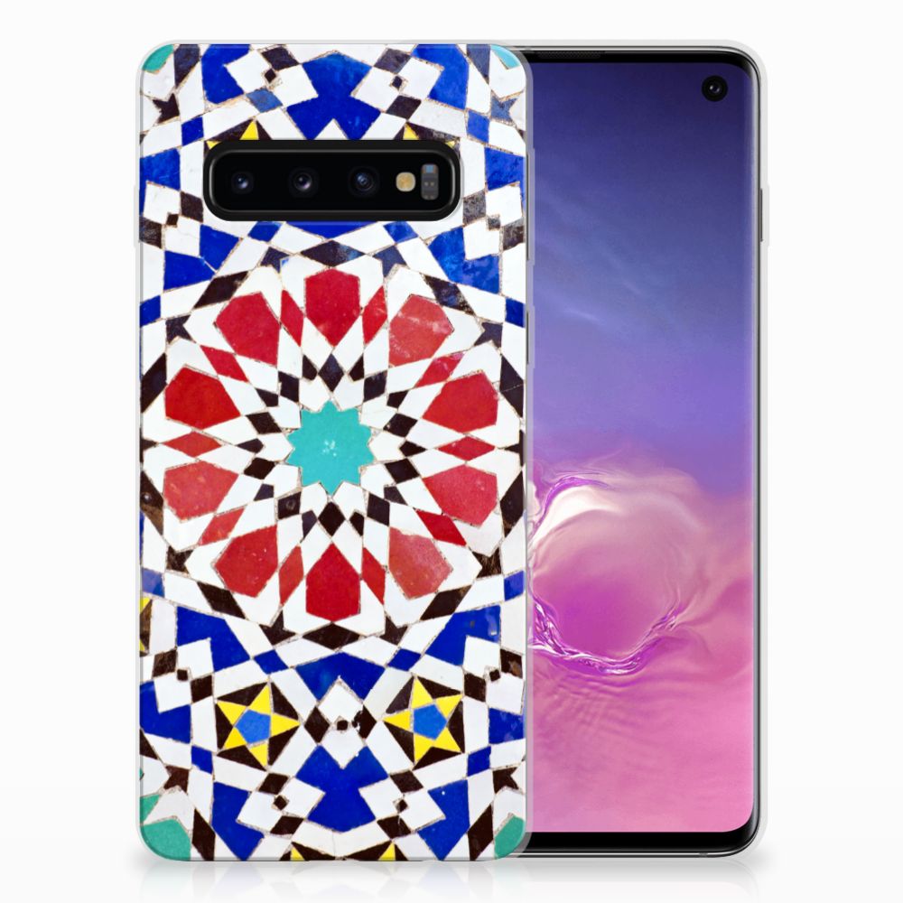Samsung Galaxy S10 TPU Hoesje Design MozaÃ¯ek