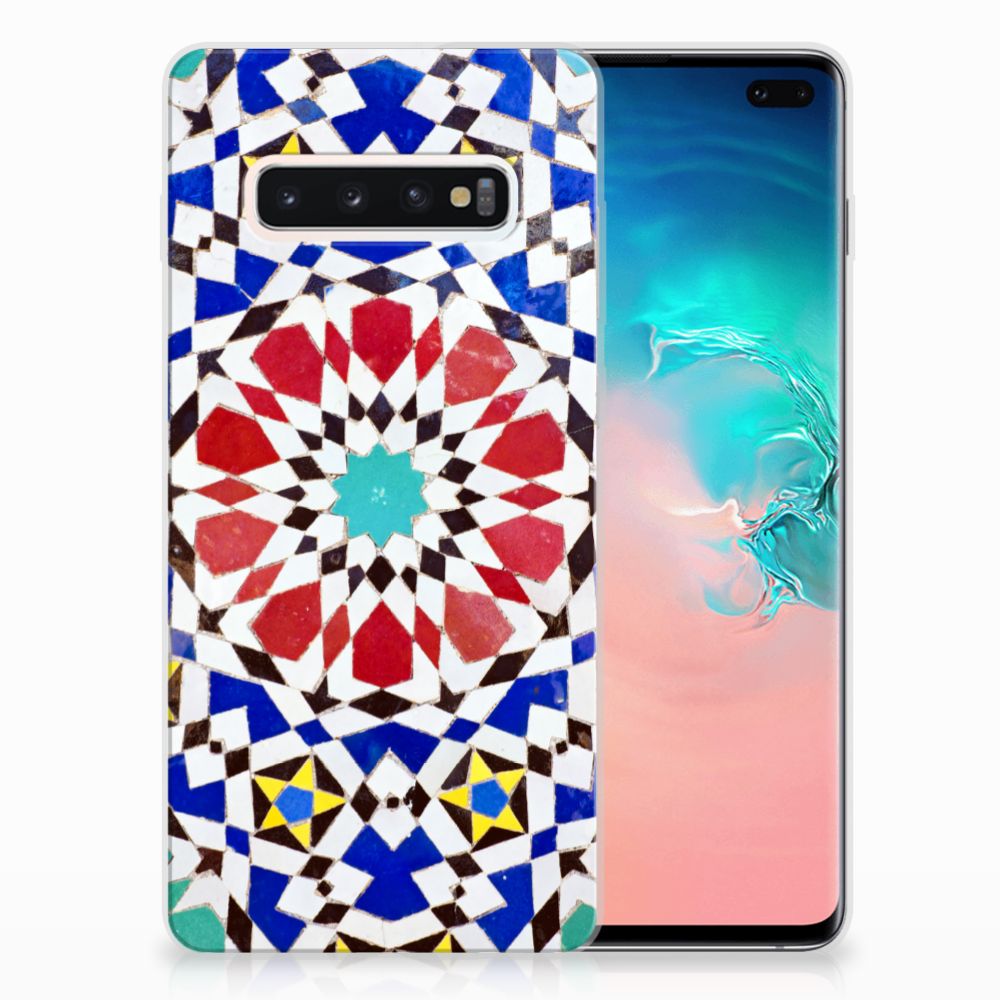 Samsung S10 Plus TPU Hoesje Design MozaÃ¯ek