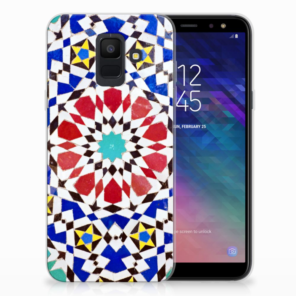 Samsung Galaxy A6 (2018) TPU Siliconen Hoesje Mozaïek 