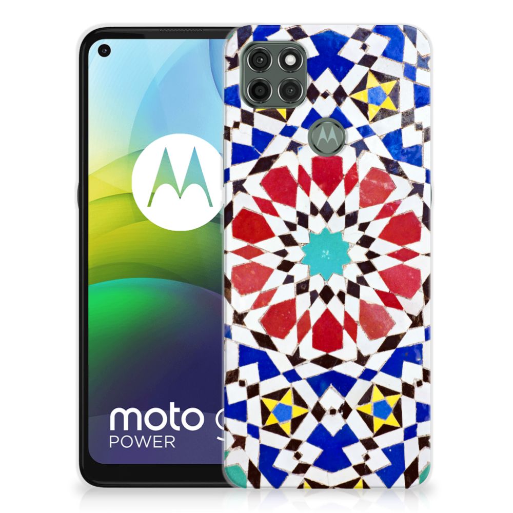 Motorola Moto G9 Power TPU Siliconen Hoesje Mozaïek 