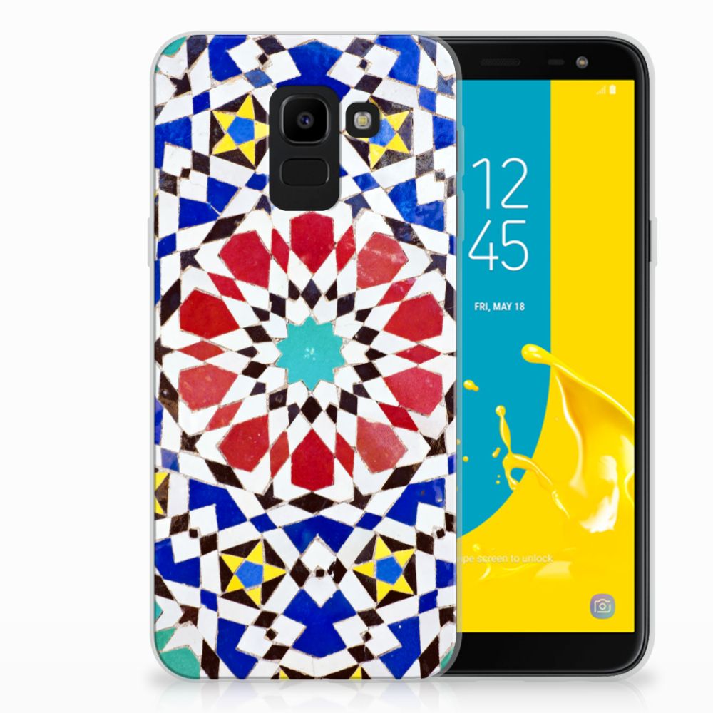 Samsung Galaxy J6 2018 TPU Siliconen Hoesje Mozaïek 